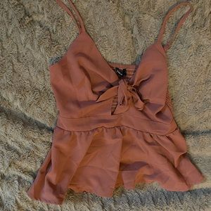Mauve Tank Top Adjustable Straps